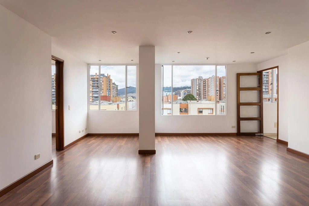 Empty Scandinavian Living Room
