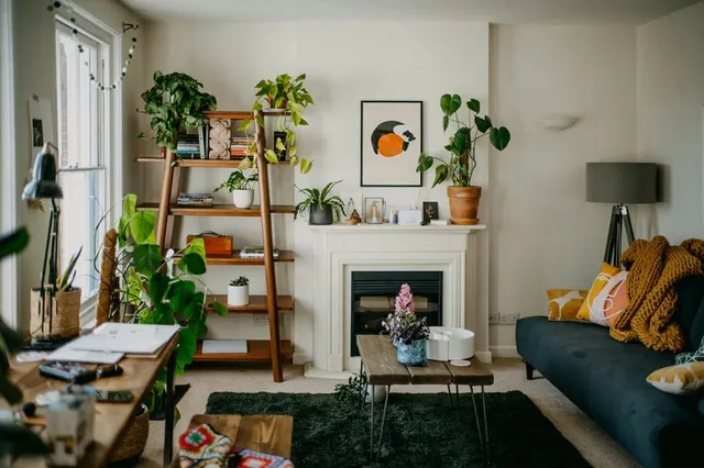 Living Room with old furniture